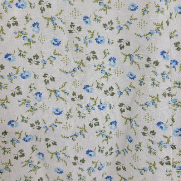 Sundance Skirt Silk Linen Midi Ditzy Floral Godet Prairie Cottage Core Cream 10 - Picture 2 of 11